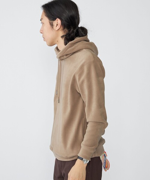 ships フードビッグパーカー ライトグレー SHIPS: コットン ウール ジップ パーカー ライトグレー MEN X-LARGEの