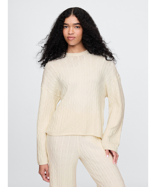 GAP ニット セーター CashSoft カシミヤタッチ ケーブルニット