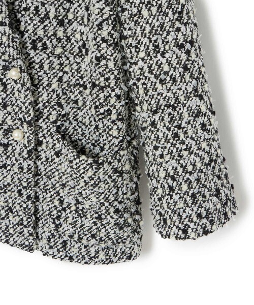 ANAYI アナイ 24AW セットアップ対象 モノトーンリボンツイードコート ANAYI アナイ 24AW セットアップ対象 モノトーンリボンツイード