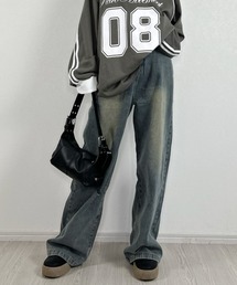 ワイドパンツ ジーンズ デニム デニムパンツ 「Y2Kや韓国ストリートに