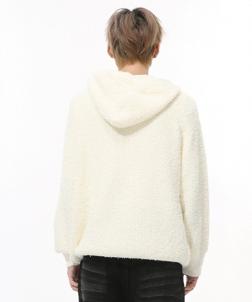 WESTBOY（ウエストボーイ） パーカー オーバーサイズ シャギーニット