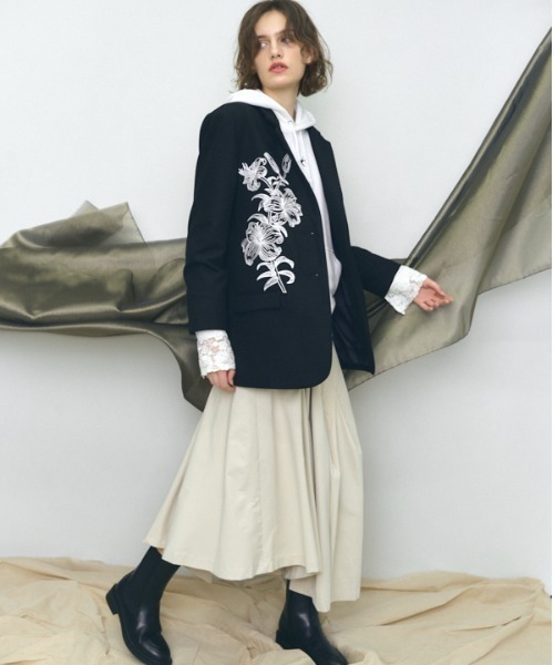 dahl’ia【エンブロイダリー ジャケット】 dahl'ia＞ エンブロイダリ― シャツジャケット（その他アウター）｜dahl