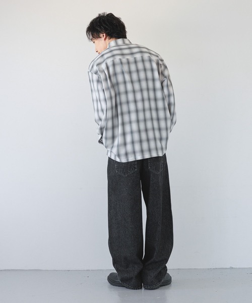 LOWRYS FARM（ローリーズファーム） シャツ オンブレチェックシャツ