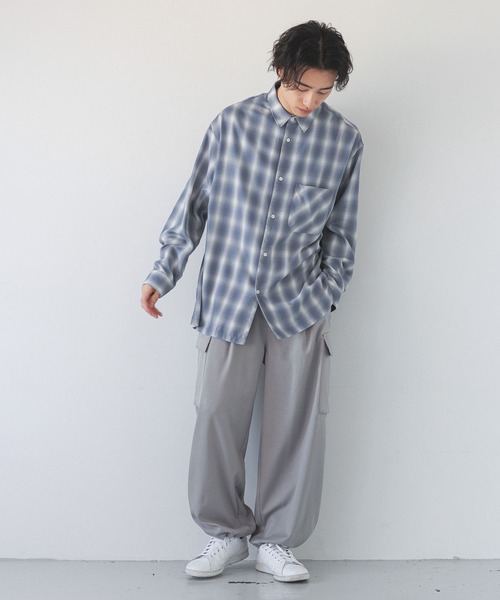 まる様お取り置き専用16日まで LOWRYS FARM（ローリーズファーム） シャツ オンブレチェックシャツ