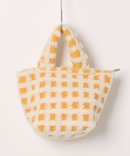 【OVHEE】可愛いミニトートバッグ ★Mignon Mini Tote bag★ 3色 Mignonjour トートバッグ FReePLACe/チャック付きもこもこ