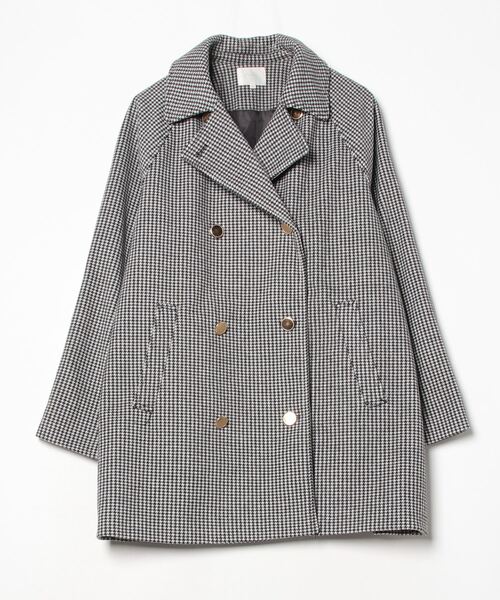 grove（グローブ） ピーコート 05 グレー レディース : ZOZOTOWN Yahoo