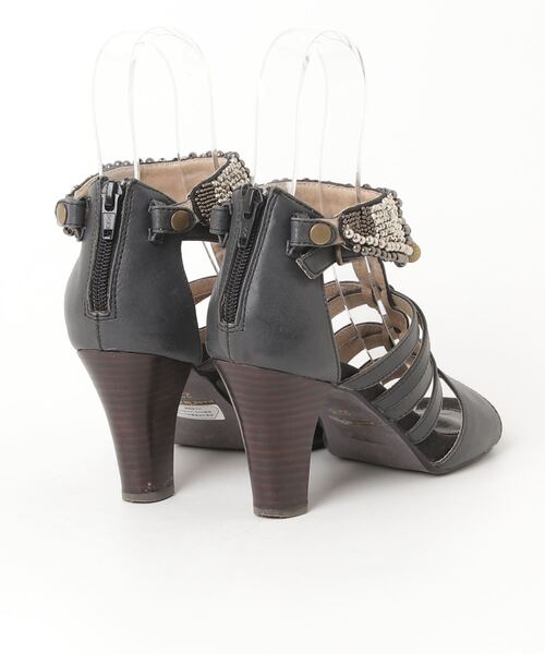 【新品】elegance卑弥呼　ブラックウェッジヒールサンダル 新品】elegance卑弥呼 ブラックウェッジヒールサンダル - メルカリ