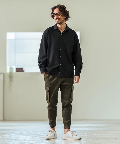 Magine（マージン） シャツ ms5976- Tricot Twill 3-4 Sleeve Shirts