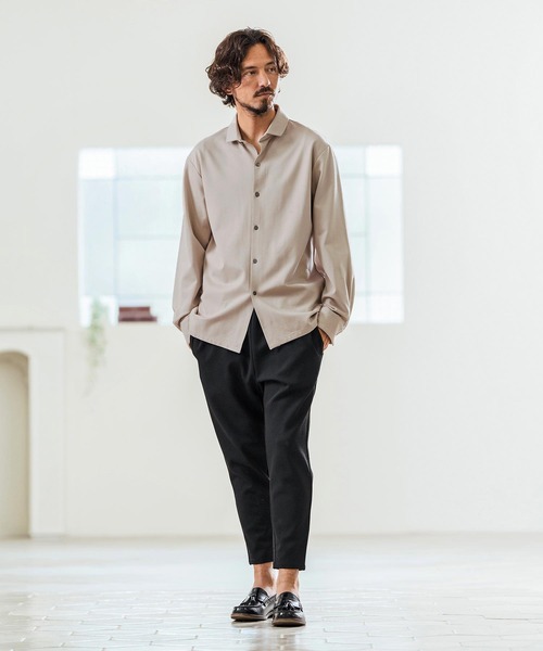 Magine（マージン） シャツ ms5976- Tricot Twill 3-4 Sleeve Shirts