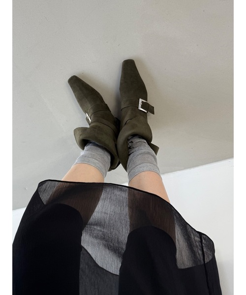 Didot.showroom ブーツ 「DIDOT.」スクエアポインテッドブーツ