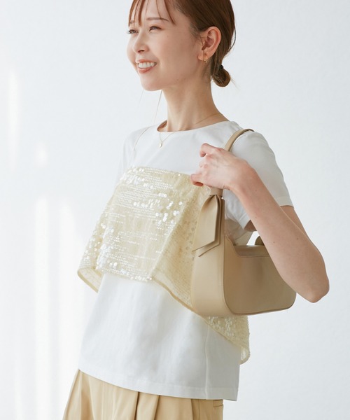 ROPE' PICNIC（ロペ ピクニック） tシャツ 半袖 スパンコールビスチェ