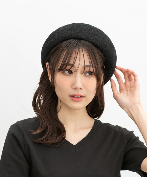 Honeys 帽子 ベレー帽 サーモニットベレー帽 レディース