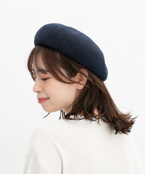 Honeys 帽子 ベレー帽 サーモニットベレー帽 レディース