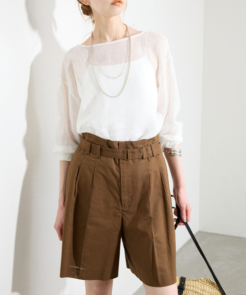 SLOBE IENA リネンシャツ長袖シャツ Mサイズ SLOBE IENA｜リネンコットンレギュラーシャツ | Rakuten Fashion