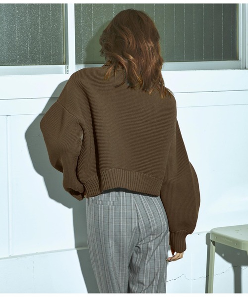 「ANAP」 タートルネックニット FREE グリーン レディース_画像9