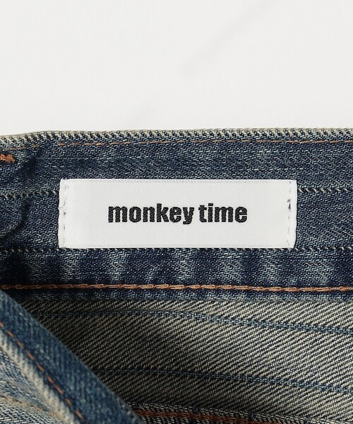 monkey time ライトオンス デニム バギー パンツ　ブラック　XL セール】ライトオンス エイジレス デニム 2P ワイド パンツ
