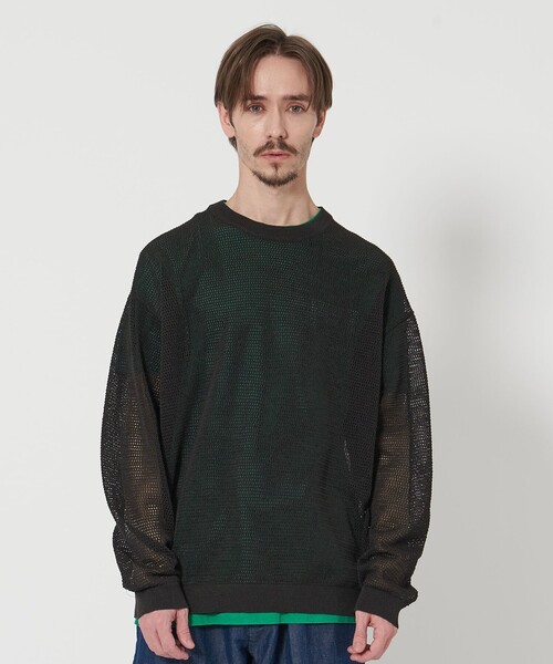 UNITED ARROWS 黒セーター サイズ2 BEAUTY＆YOUTH UNITED ARROWS セーター ニット ナッピング ポロ