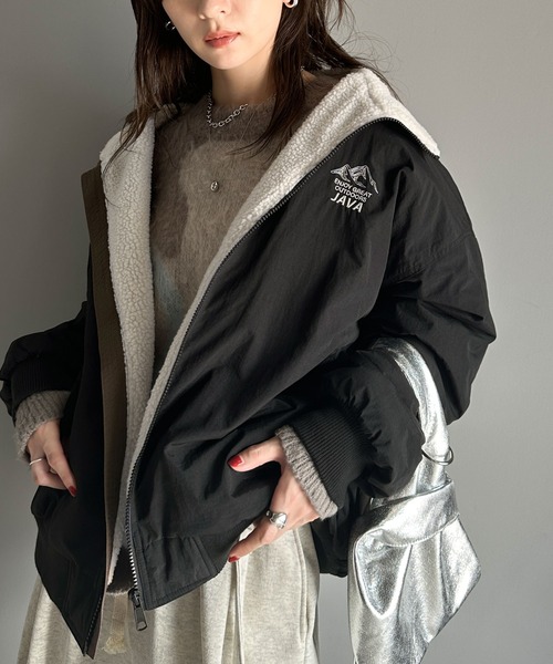 「Java」 ブルゾン SMALL アイボリー レディースの画像9