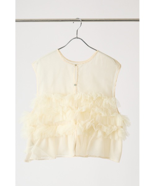 CHIGNON tシャツ チュールフリルプルオーバー レディース メンズ
