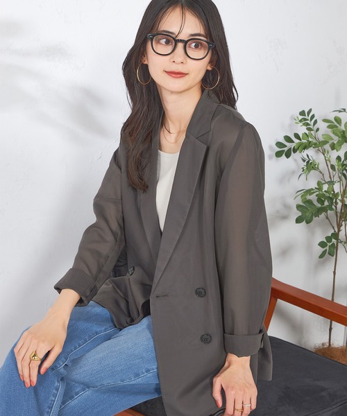 a.v.v（アー・ヴェ・ヴェ） ジャケット テーラードジャケット シアー