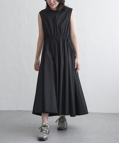 VENCE EXCHANGE ワンピース ウエストタックノースリーブワンピース