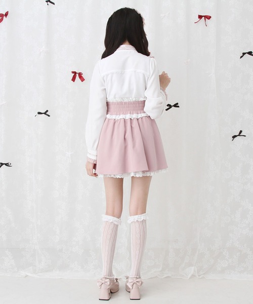 シャツ/ブラウス(長袖/七分) rosymonster warmy mini frill blouse pink RosyMonster(ロージーモンスター)の「【再々販/新色/予約販売】mini