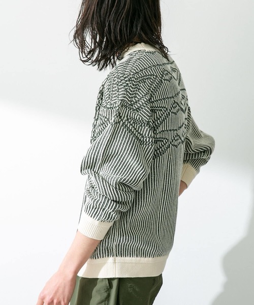 「URBAN RESEARCH Sonny Label」 長袖ニット LARGE イエロー メンズ_画像3