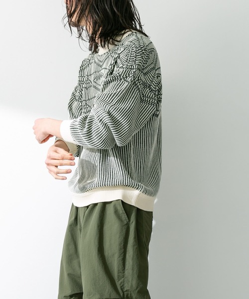 「URBAN RESEARCH Sonny Label」 長袖ニット LARGE イエロー メンズ_画像4