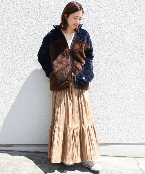 「Champion」 ブルゾン SMALL ベージュ メンズ_画像5