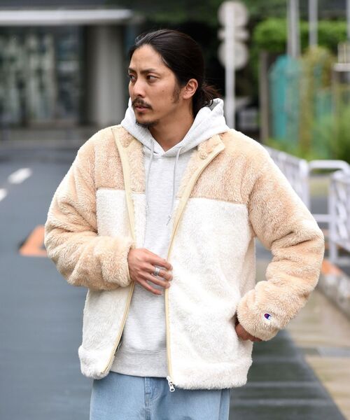 「Champion」 ブルゾン SMALL ベージュ メンズ_画像9