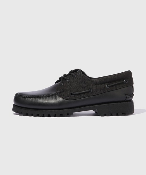 完売　Timberlandティンバーランド　3EYE  レザーボートシューズ　黒 TIMBERLAND: 3 EYE CLASSIC スリーアイ ボート シューズ｜ SHIPS