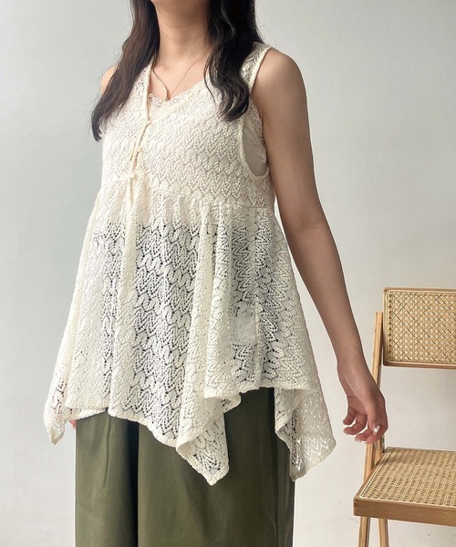 タグ付き未使用 ReginaRomantico レース ストレッチ ベスト ジレ ベスト | REGINA ROMANTICO（レジィーナロマンティコ）公式通販