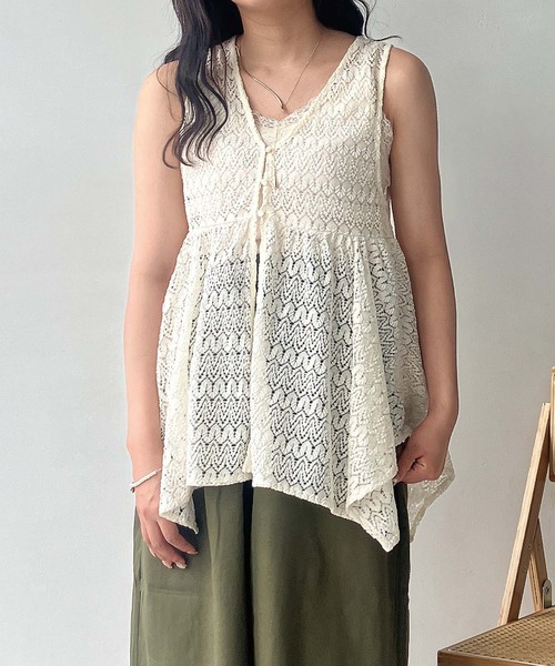 AS KNOW AS（アズノゥアズ） ベスト ジレ ○イレギュラーヘムデザイン