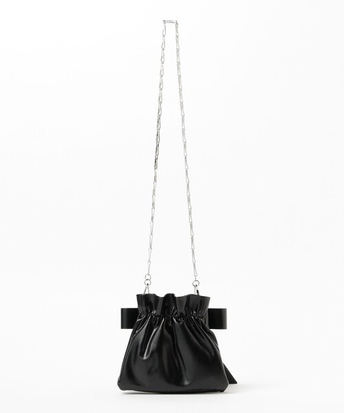 Ray BEAMS ショルダーバッグ バッグ リボン チェーン レディース