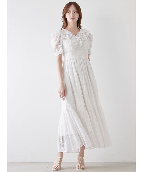 ワンピース ボリュームフリルレースワンピース | SNIDEL | 20