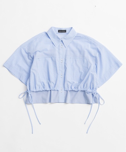 MAISON SPECIAL メゾンスペシャル ブラウス クロスステッチトップス MAISON SPECIAL tシャツ Block Stitch Tops/ブロックステッチ