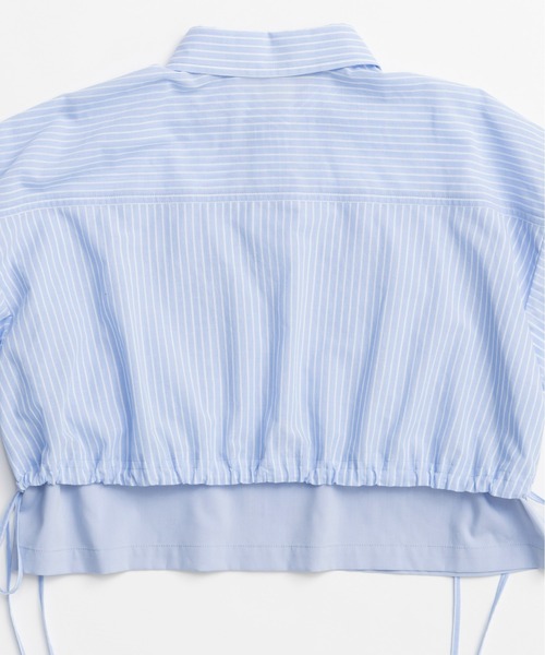 MAISON SPECIAL ブラウス シャツ Color Stitch Short Shirt
