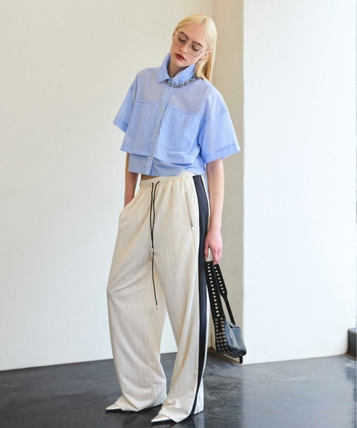 MAISON SPECIAL シャツ UNISEX》【Italian Dead Stock Fabric】Dress-Over Square Cut