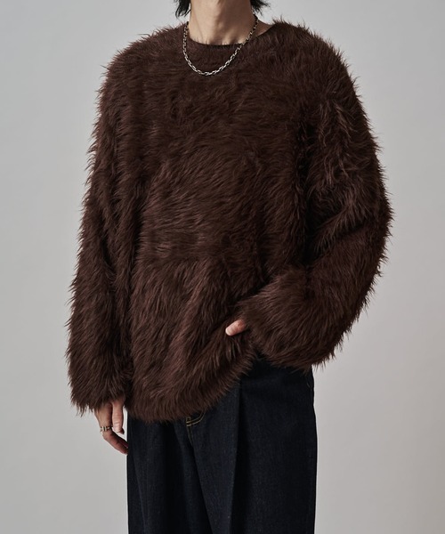 Lui's（ルイス） セーター ニット シャギークルーネックニット メンズ