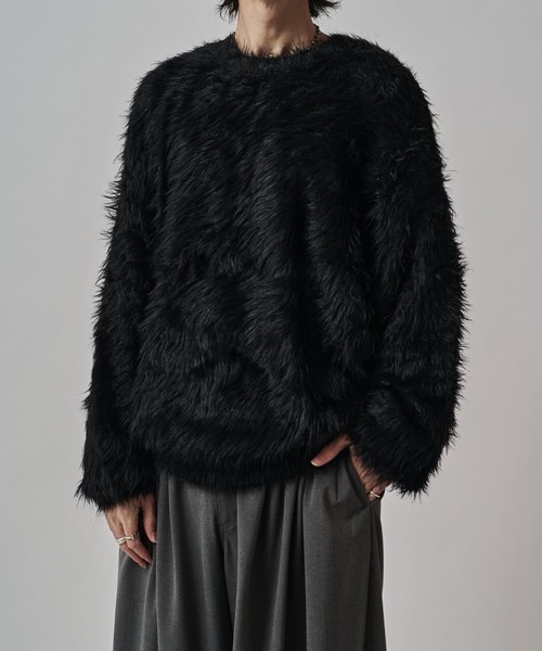 Lui's（ルイス） ニット セーター シャギークルーネックニット