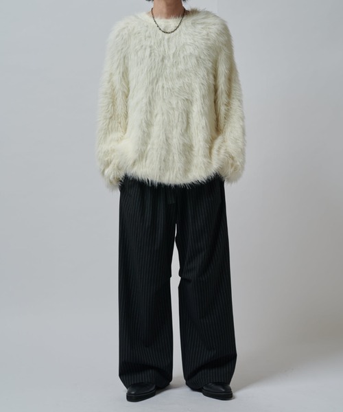 Lui's（ルイス） ニット セーター シャギークルーネックニット