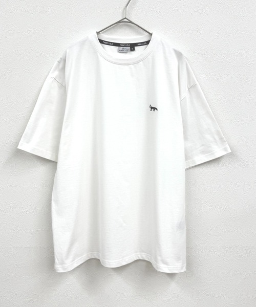 T-MAC OUTING tシャツ T-MAC ワンポイント刺繍 オーバーサイズ半袖T