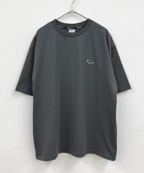 T-MAC OUTING tシャツ T-MAC ワンポイント刺繍 オーバーサイズ半袖T