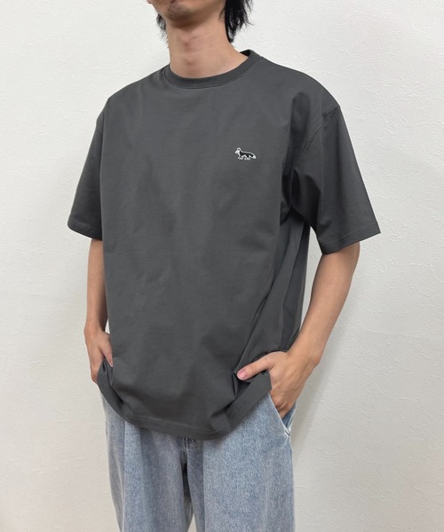 Apple Power Mac G5 Tシャツ 黒 未使用品 T-MAC OUTING tシャツ T-MAC ワンポイント刺繍 オーバーサイズ半袖T