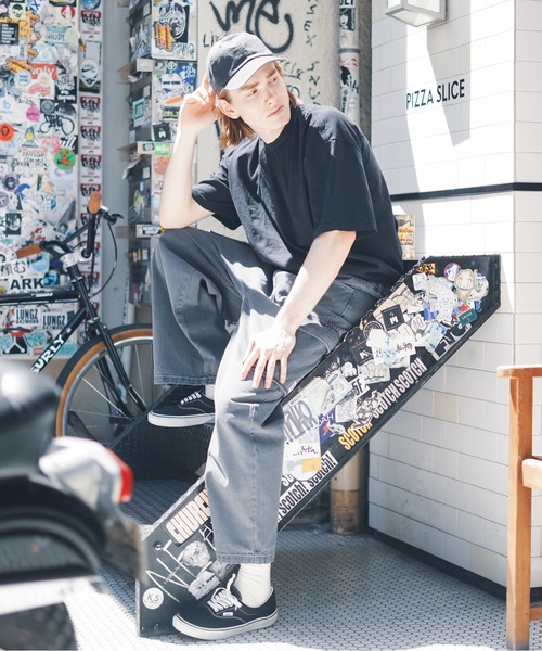 「LOS ANGELES APPAREL」 半袖Tシャツ LARGE ブラック メンズ