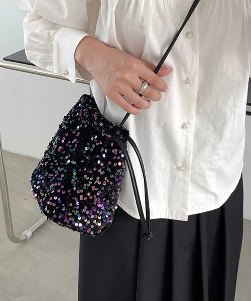 ReRe ハンドバッグ スパンコールミニバック : ZOZOTOWN Yahoo!店