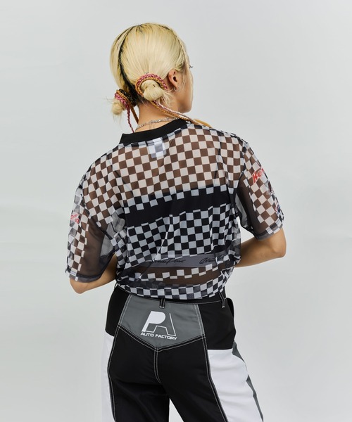 atmos girls HONDA x pink Racing See-through T-shirt / ホンダ