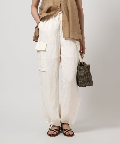 【新品未使用】greenlabelrelaxingブリーズリネン カーゴパンツ green label relaxing カーゴパンツ BREEZE LINEN ブリーズ