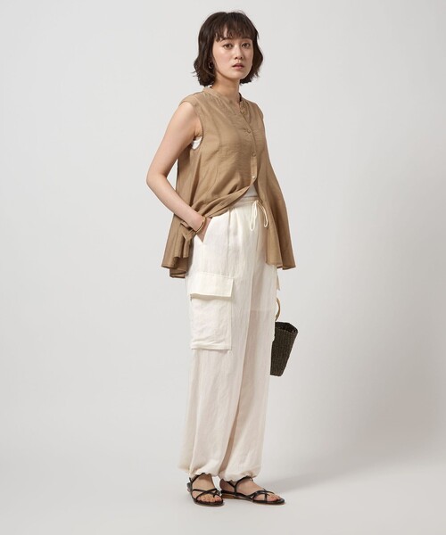 【新品未使用】greenlabelrelaxingブリーズリネン カーゴパンツ green label relaxing カーゴパンツ BREEZE LINEN ブリーズ