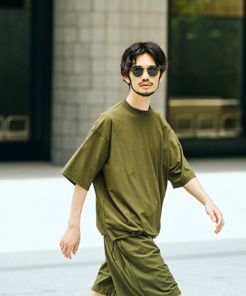 Tシャツ(半袖/袖なし) sunny T 白tシャツ 厚手 半袖tシャツ 綿100% クロップドtシャツ メンズ